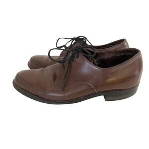 Velvet-Eez Men's Dress Shoes Size 7 Brown Leather
